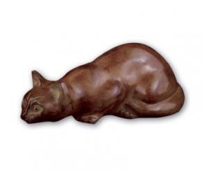 Crouching Cat Urn