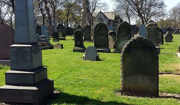 image of a graveyard during the day