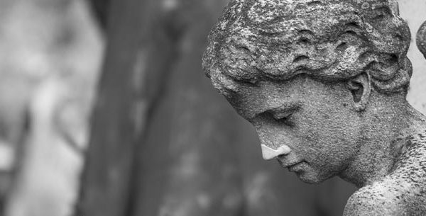 Angel statue in a cemetery