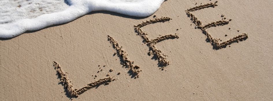 life written in sand